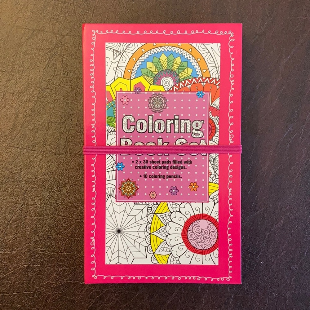 ⚜️Coloring Book Set! 2 Books & 10 Pencils! NWT!